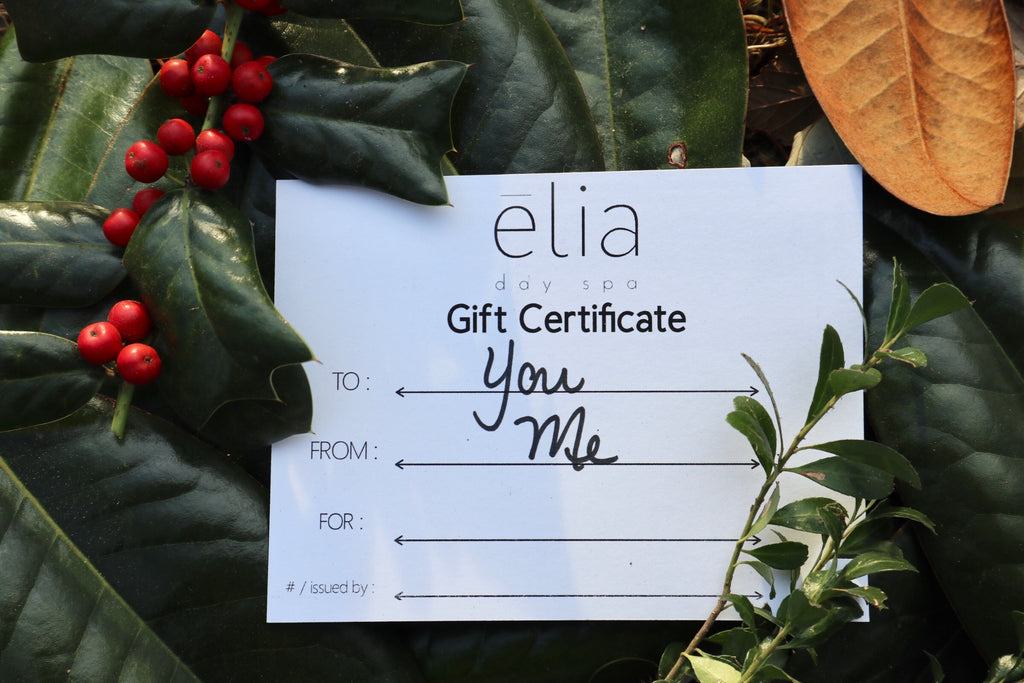 Gift Certificate for Services at elia day spa